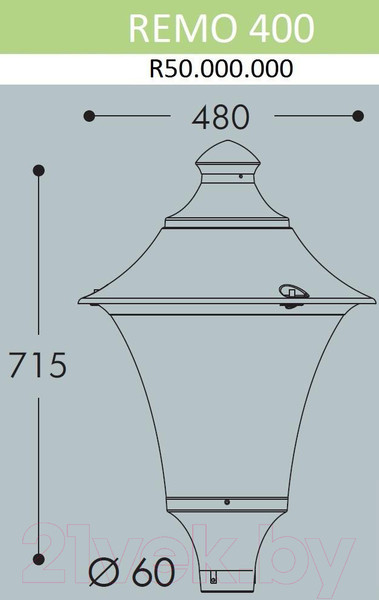Изображение товара Плафон Fumagalli Remo R50.000.000.LXD6L