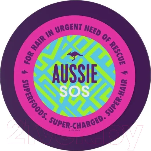 Изображение товара Маска для волос Aussie SOS Суперзаряженное восстановление (450мл)