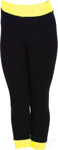 Изображение товара Бриджи гимнастические Indigo Sport SM-357 (р.40, черный/желтый)