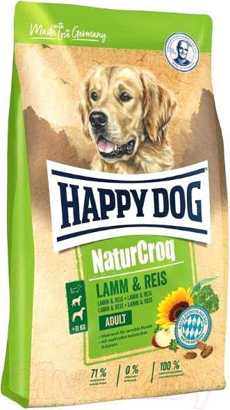 Изображение товара Сухой корм для собак Happy Dog NaturCroq Lamm&Reis / 60528 (4кг)