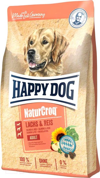 Изображение товара Сухой корм для собак Happy Dog NaturCroq Lachs&Reis / 60952 (4кг)