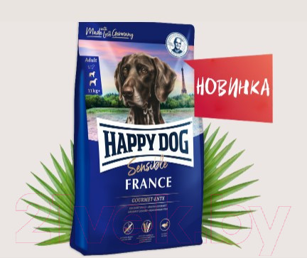 Изображение товара Сухой корм для собак Happy Dog Sensible France / 60556 (4кг)