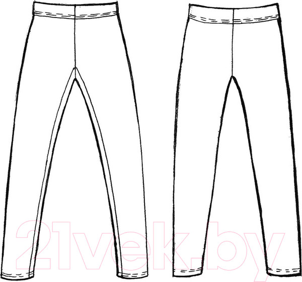 Изображение товара Леггинсы гимнастические Indigo Sport SM-102 (р.38, черный)