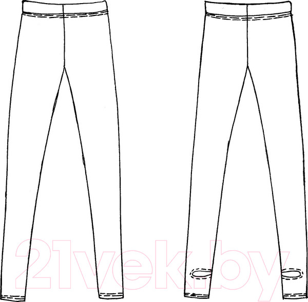 Изображение товара Леггинсы гимнастические Indigo Sport SM-103 (р.32, черный)