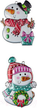 Изображение товара Набор новогодних подвесок Erich Krause Decor Снеговик / 49593