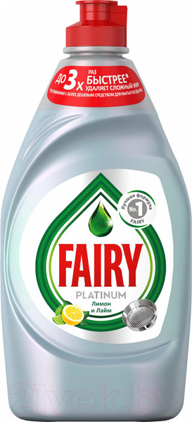 Изображение товара Средство для мытья посуды Fairy Platinum Лайм (430мл)