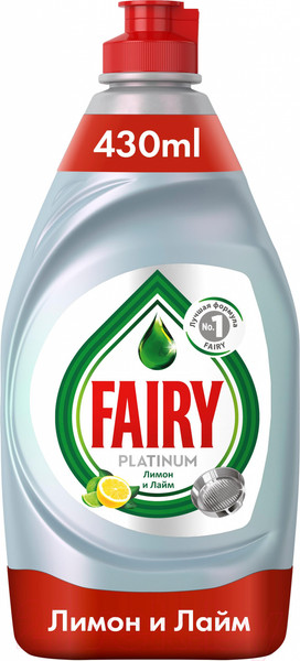 Изображение товара Средство для мытья посуды Fairy Platinum Лайм (430мл)