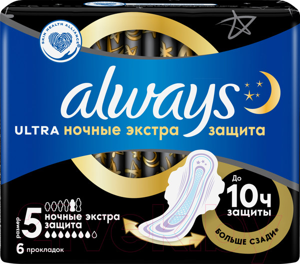 Изображение товара Прокладки гигиенические Always Ultra Night Single (6шт)