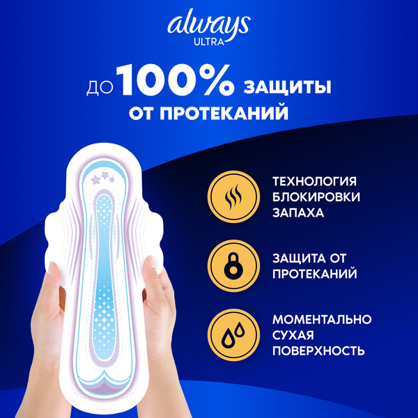 Изображение товара Прокладки гигиенические Always Ultra Secure Night Plus (5шт)