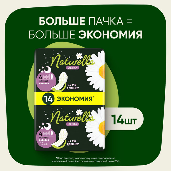 Изображение товара Прокладки гигиенические Naturella Ultra Night (14шт)