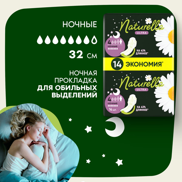 Изображение товара Прокладки гигиенические Naturella Ultra Night (14шт)