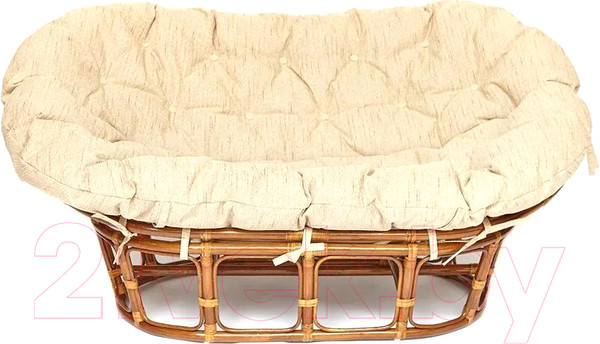 Изображение товара Диван садовый Tetchair Mamasan 23/02 W с подушкой (орех)