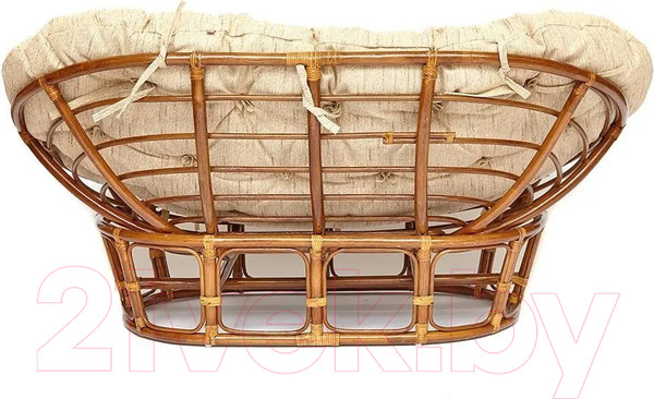 Изображение товара Диван садовый Tetchair Mamasan 23/02 W с подушкой (орех)