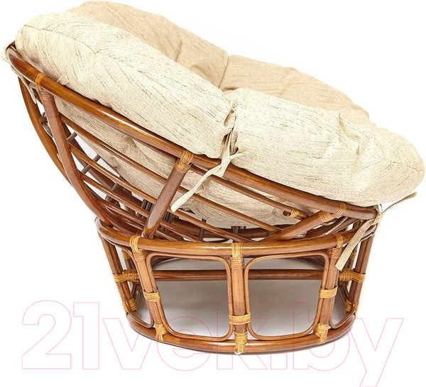 Изображение товара Диван садовый Tetchair Mamasan 23/02 W с подушкой (орех)