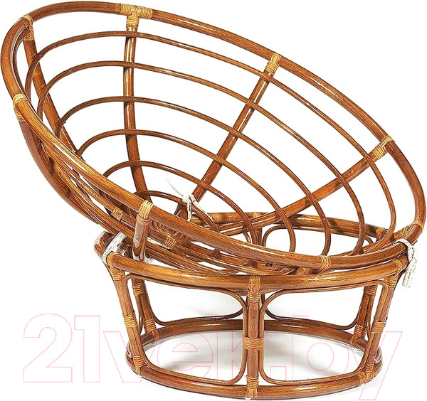 Изображение товара Кресло садовое Tetchair Papasan 23/01 W без подушки (орех)