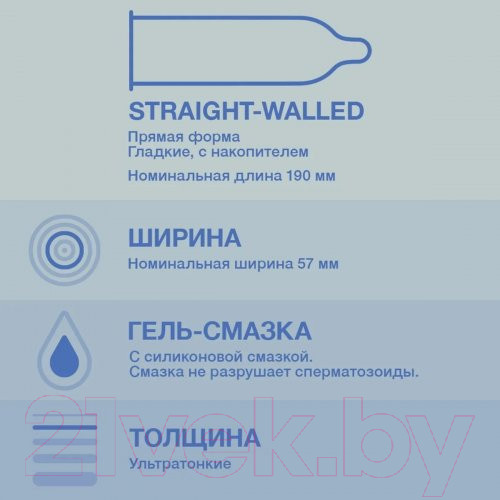 Изображение товара Презервативы Durex Invisible XXL №3 из натурального латекса ультратонкие (3шт)