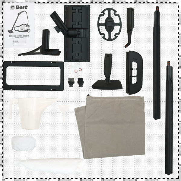 Изображение товара Пароочиститель Bort BDR-2500-RR-Iron (93410075)