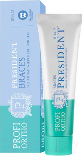 Изображение товара Зубная паста PresiDent Ortho Braces / 34297  (50мл)
