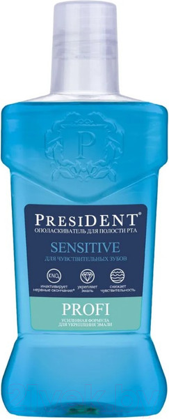 Изображение товара Ополаскиватель для полости рта PresiDent Sensitive / 34308 (250мл)