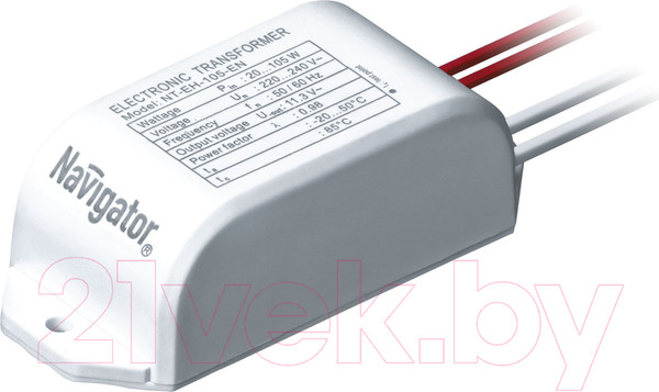 Изображение товара Трансформатор электронный Navigator 105W 12V NT-EH-105-EN / 94 433