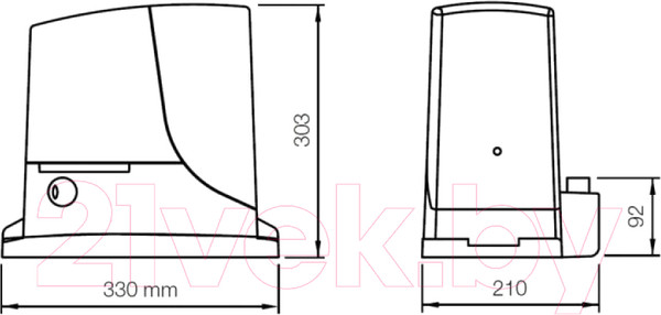 Изображение товара Комплект для автоматизации ворот Nice ROX1000KIT