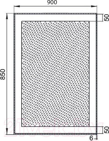 Изображение товара Зеркало Aquanet Алассио New 9085 Led / 249346