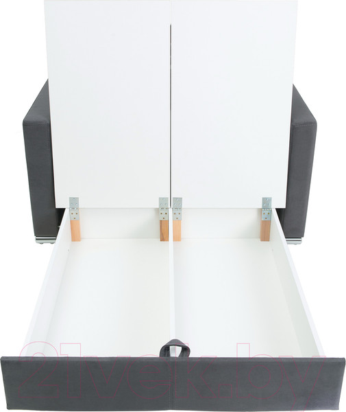 Изображение товара Диван KRONES Афродита выкатной 195x100 (велюр серый/рисунок)