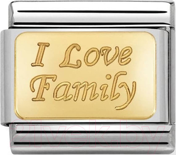 Изображение товара Звено для браслета NominatioN Я люблю семью 030121/33