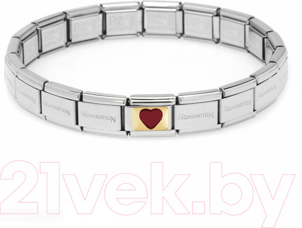 Изображение товара Звено для браслета NominatioN Красное Сердце 030206/33