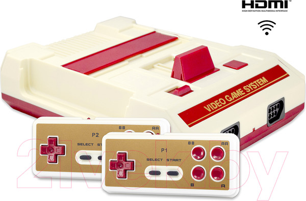 Изображение товара Игровая приставка Retro Genesis 8 Bit HD Wireless + 300 игр / ConSkDn77 (белый/красный)