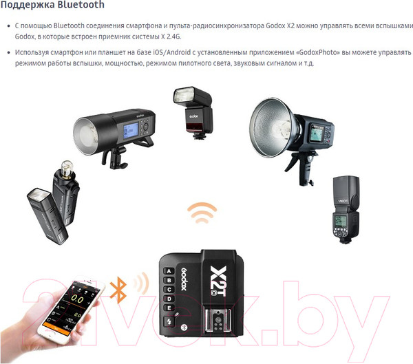 Изображение товара Синхронизатор для вспышки Godox X2T-O TTL для Olympus/Panasonic / 27383