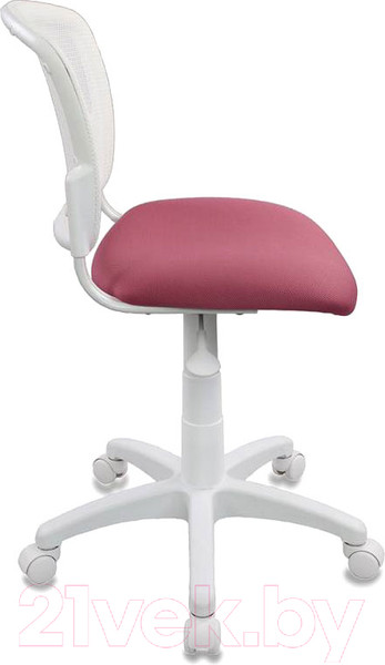 Изображение товара Кресло детское Бюрократ CH-W 296NX (спинка сетка белый TW-15/сиденье розовый 26-31)
