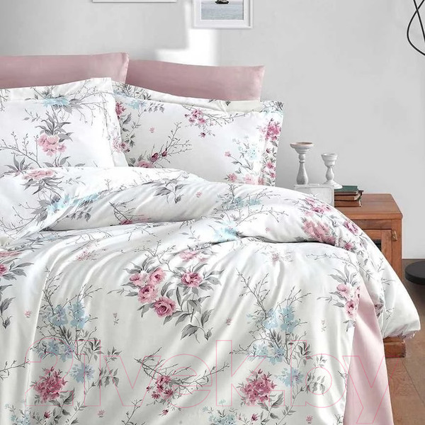 Изображение товара Комплект постельного белья DO&CO Delux Leena / 11479 (пудровый)