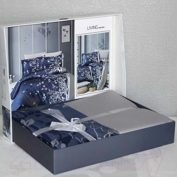 Изображение товара Комплект постельного белья DO&CO Delux Living / 11476 (синий)