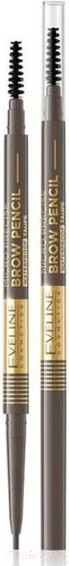 Изображение товара Карандаш для бровей Eveline Cosmetics Micro Precise Brow Pencil Водостойкий №02 Soft Brown 