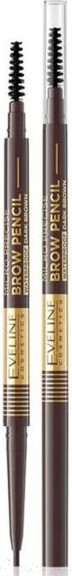 Изображение товара Карандаш для бровей Eveline Cosmetics Micro Precise Brow Pencil Водостойкий №03 Dark Brown