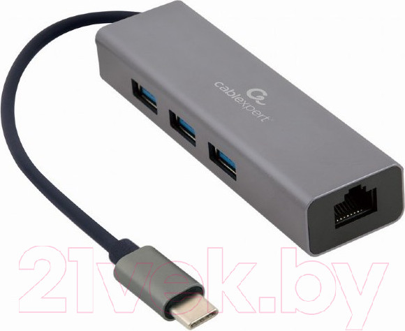 Изображение товара Док-станция для ноутбука Gembird A-CMU3-LAN-01