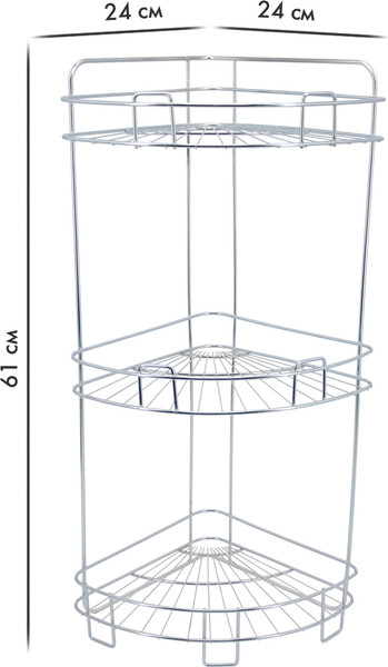 Изображение товара Полка для ванной Rosenberg RUS-385025-3 Zn