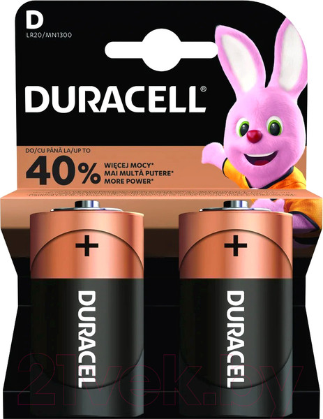 Изображение товара Комплект батареек Duracell LR20-MN1300 (2шт)