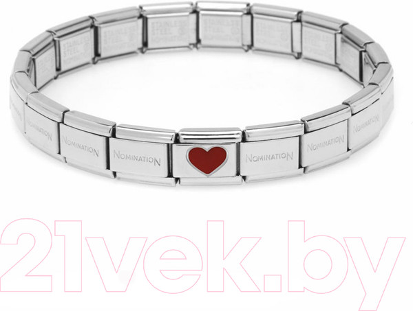 Изображение товара Звено для браслета NominatioN Красное сердце 330202/17