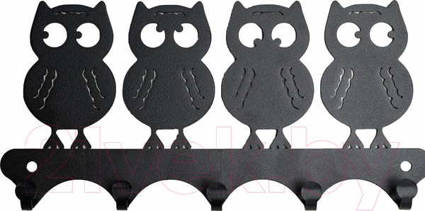 Изображение товара Ключница настенная KN Совы (черный)