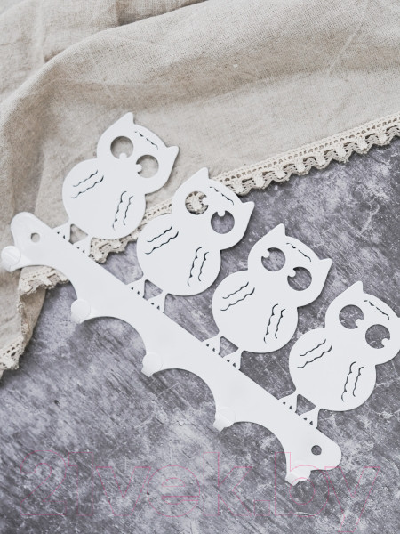 Изображение товара Ключница настенная KN Совы (белый)