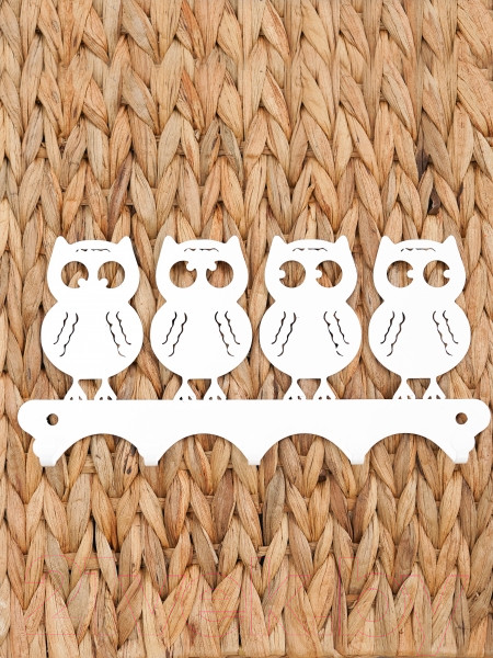 Изображение товара Ключница настенная KN Совы (белый)