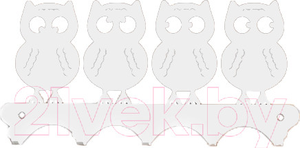 Изображение товара Ключница настенная KN Совы (белый)