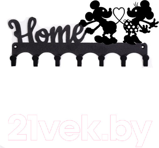 Изображение товара Ключница настенная KN Мышки (черный)