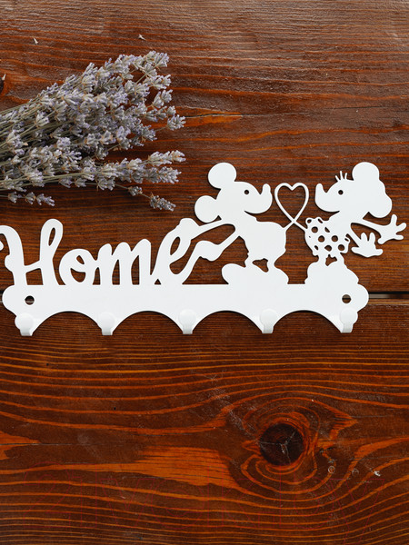 Изображение товара Ключница настенная KN Мышки (белый)