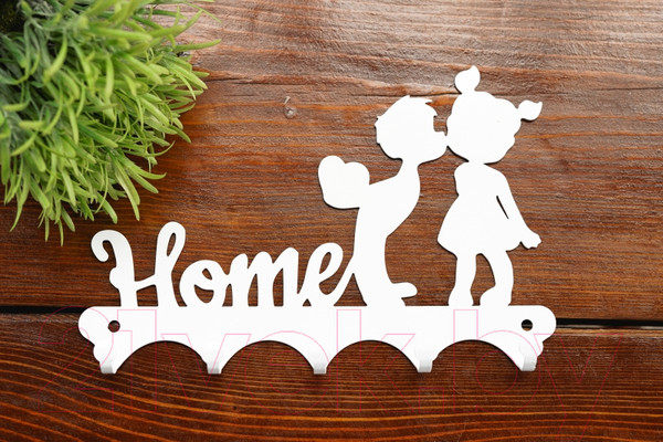 Изображение товара Ключница настенная KN Поцелуй (белый)