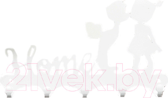 Изображение товара Ключница настенная KN Поцелуй (белый)