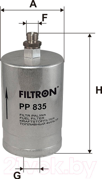 Изображение товара Топливный фильтр Filtron PP835
