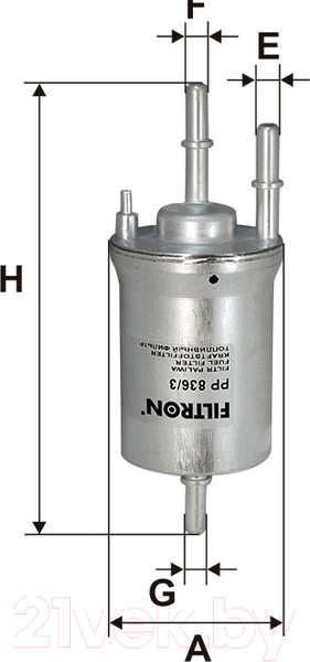 Изображение товара Топливный фильтр Filtron PP836/3